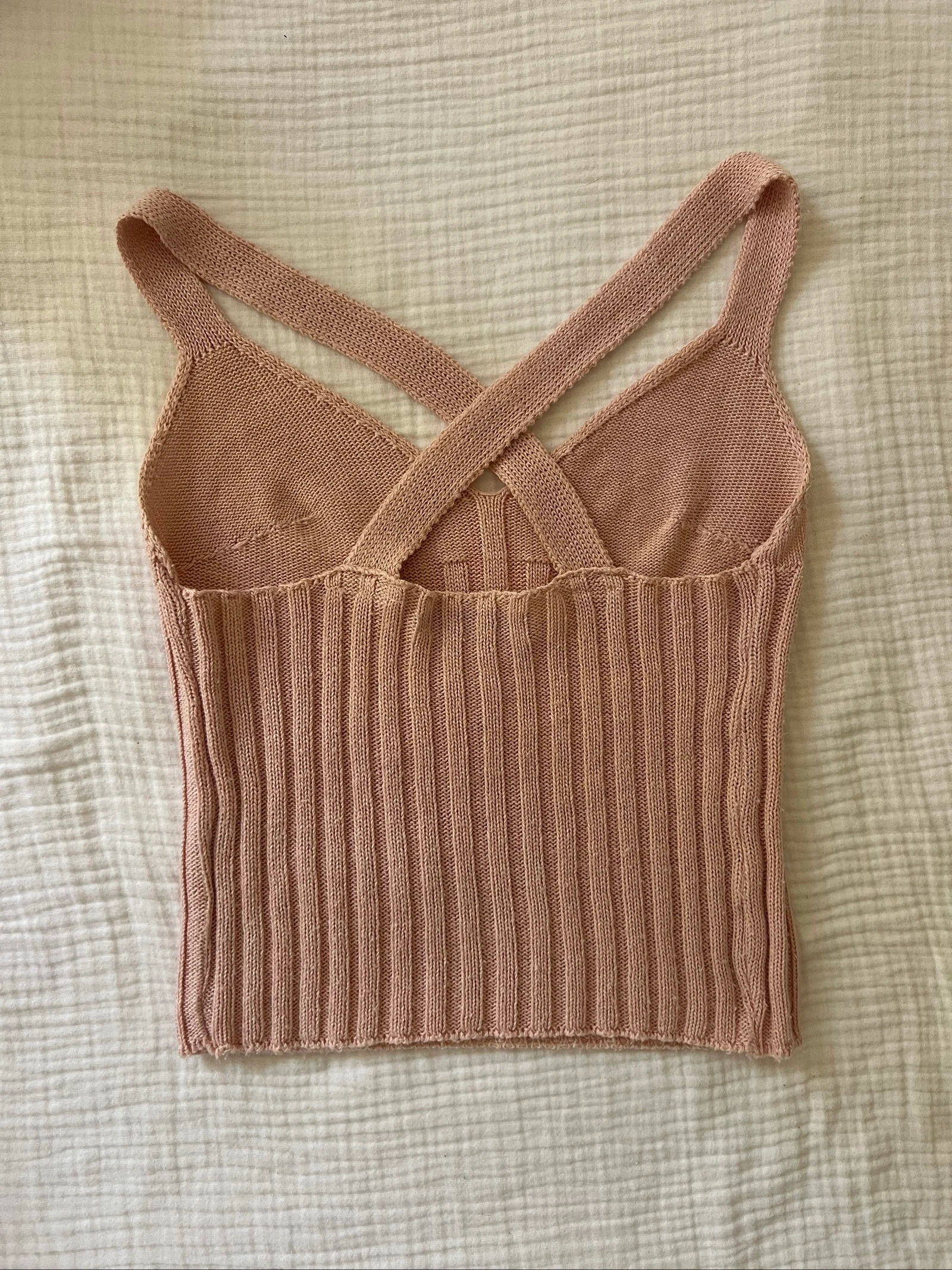 Ribbed Pink Tank Top – photo 3